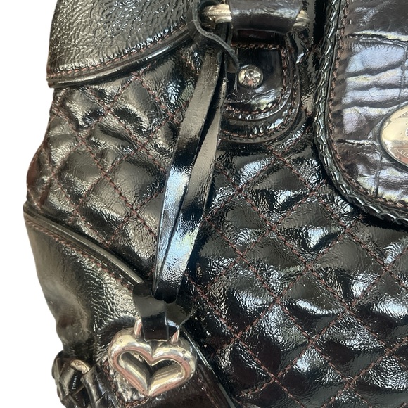 BRIGHTON Elegant Black Quilted Women's Bag - Picture 3 of 14